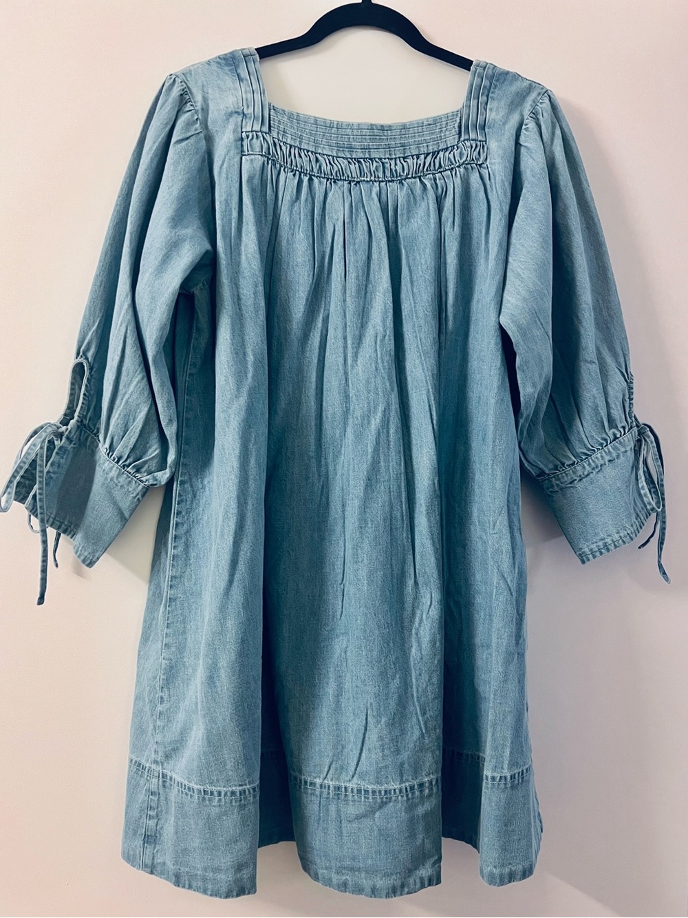 NWT Free People Sonora Denim Mini Dress In Cornflower - Picture 10 of 11